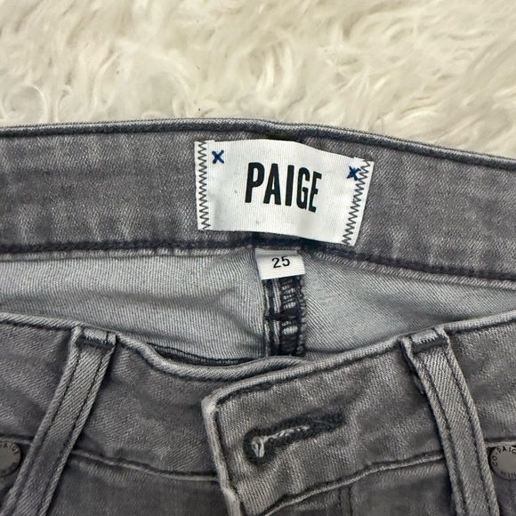 PAIGE Gray Skinny Jeans with Sleek Fit - Picture 3 of 6